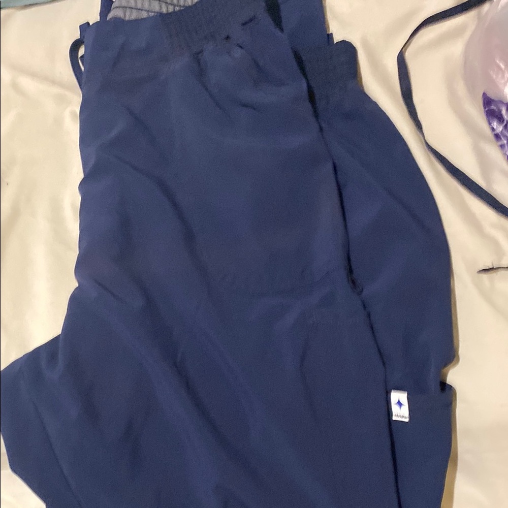 Scrubstar Blue Boot Cut Pants with Elastic Waistband